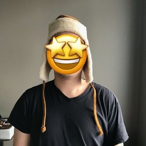 Barneys COOP Shearling Suede Sheepskin Trapper Hat